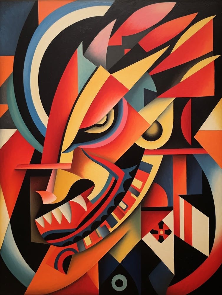 Dragon Abstract Pop Art 8