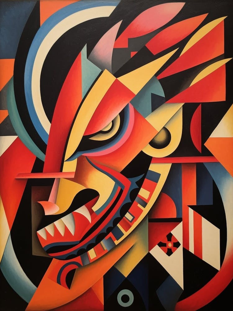 Dragon Abstract Pop Art 8