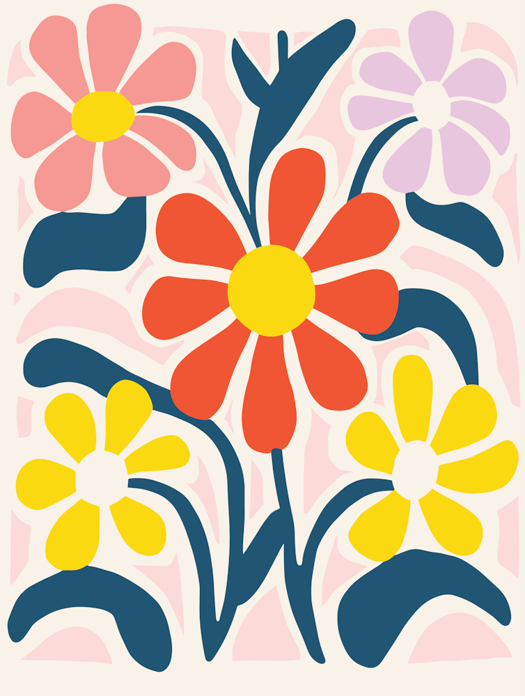 Flowers By Jackson Pollock