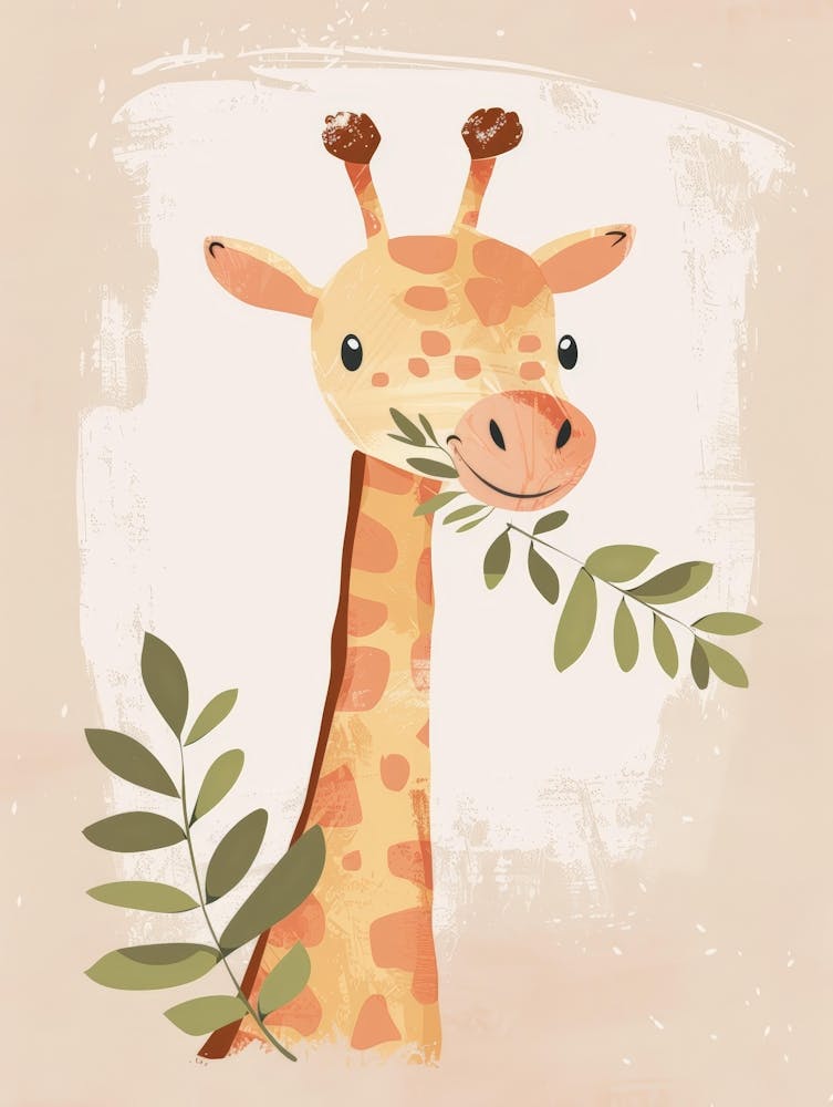 Giraffe Canvas Print 3