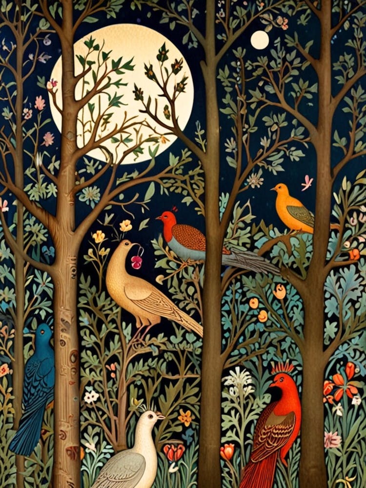 William Morris Birds In The Forest 2