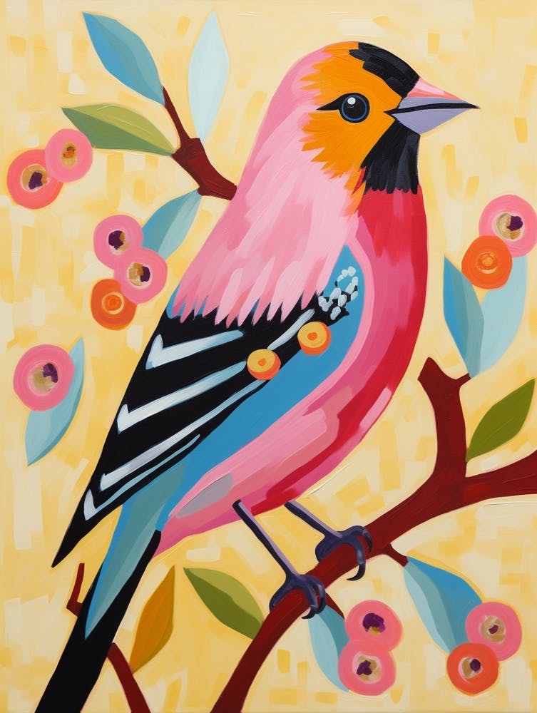 Pink Scandi American Goldfinch 3