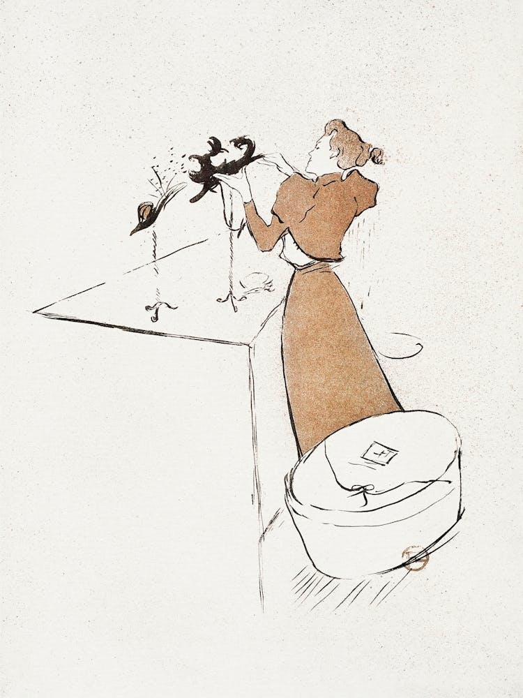 La Modiste, Renée Vert (1893), Henri de Toulouse-Lautrec