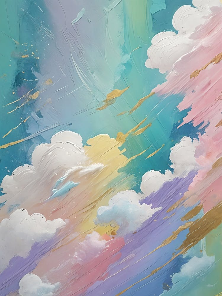 Rainbow Clouds In The Sky no3