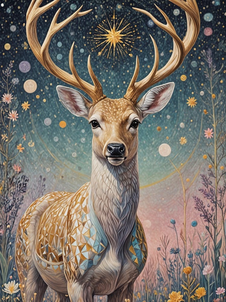 Starry Night Deer