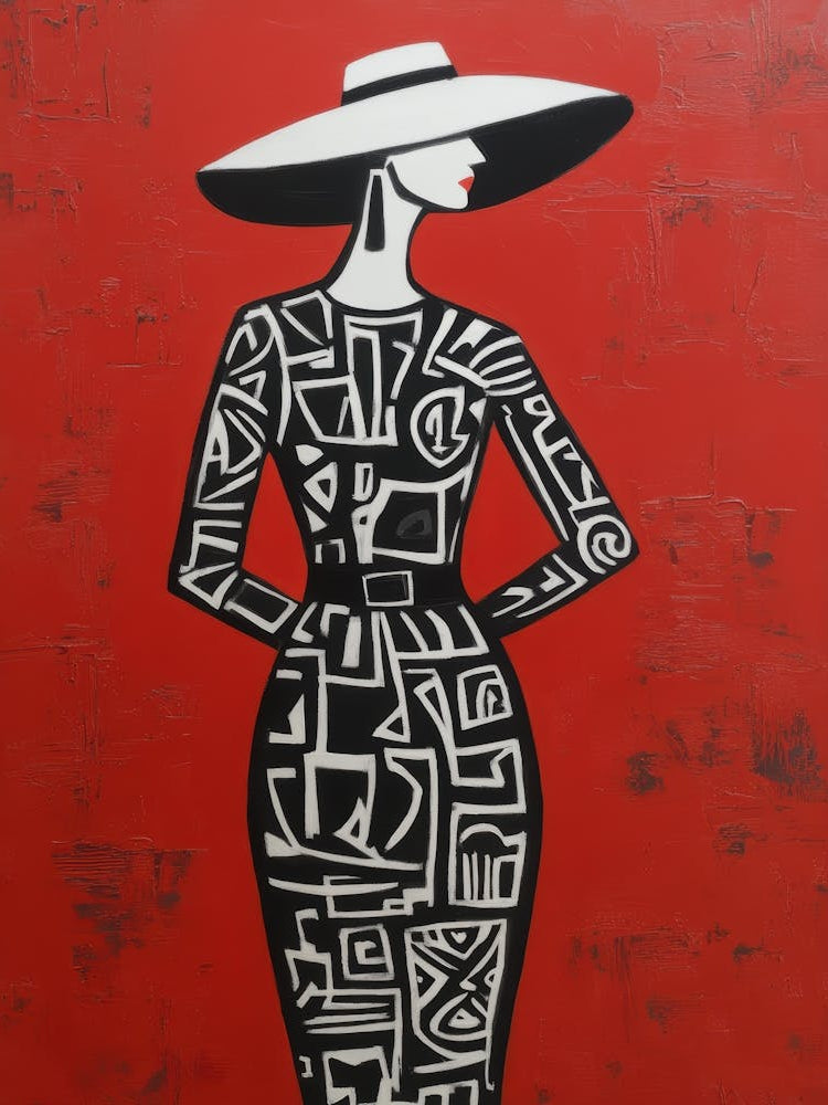 Woman In A Hat 120
