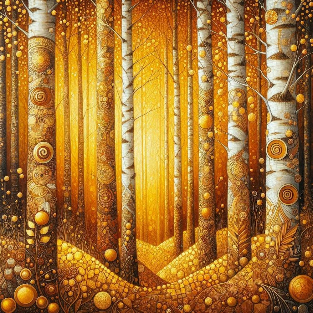 Gustav Klimt The Birch Trees 2