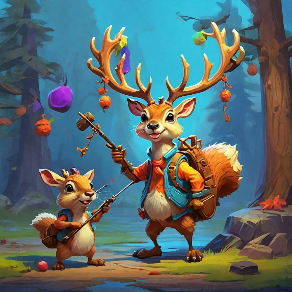 Deer In The Woods 71