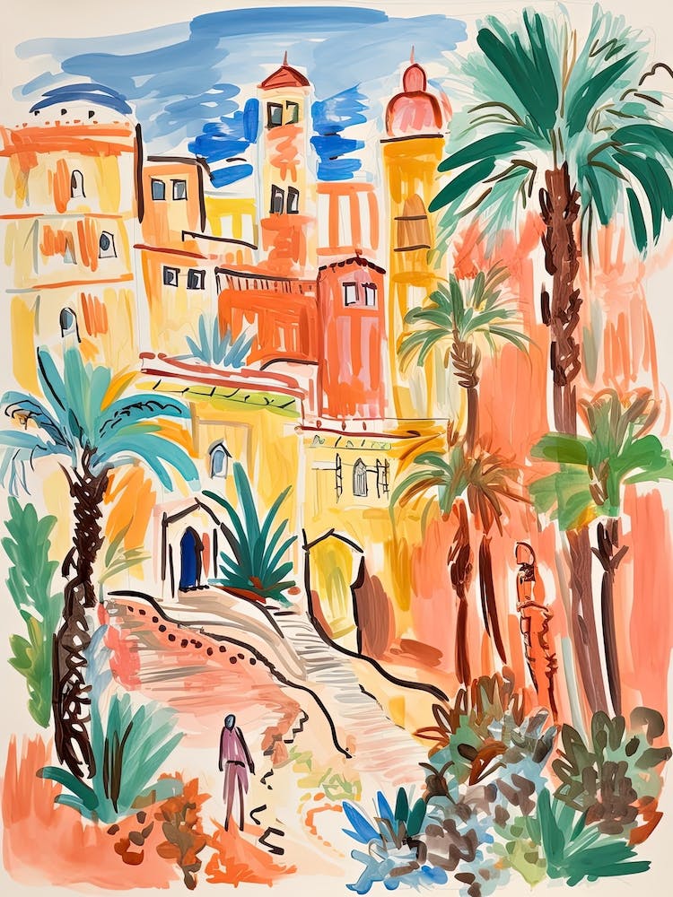 Riyadh, Dreamy Storybook Illustration 7