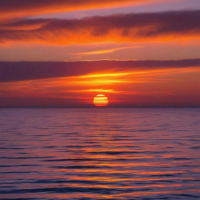 Sunset Over The Ocean 3