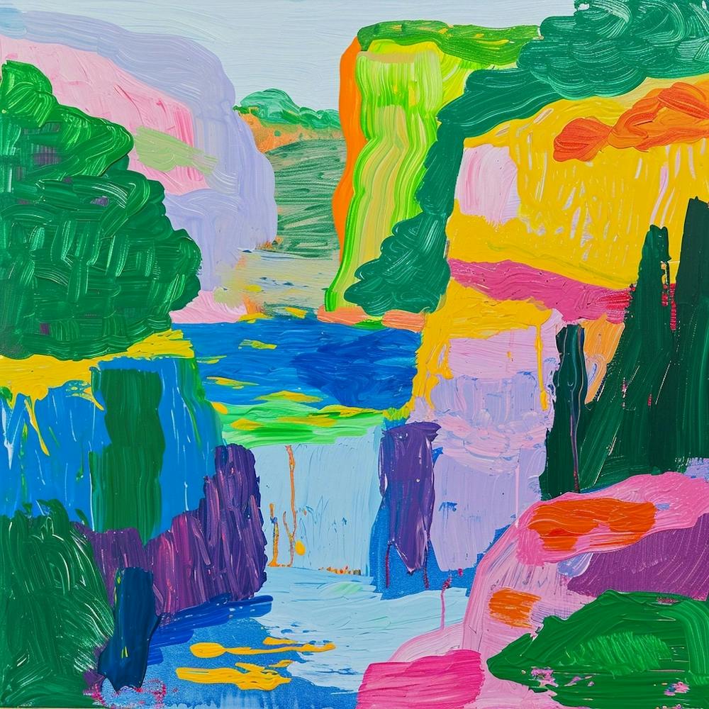 Colourful Abstract Plitvice Lakes National Park Croatia 4