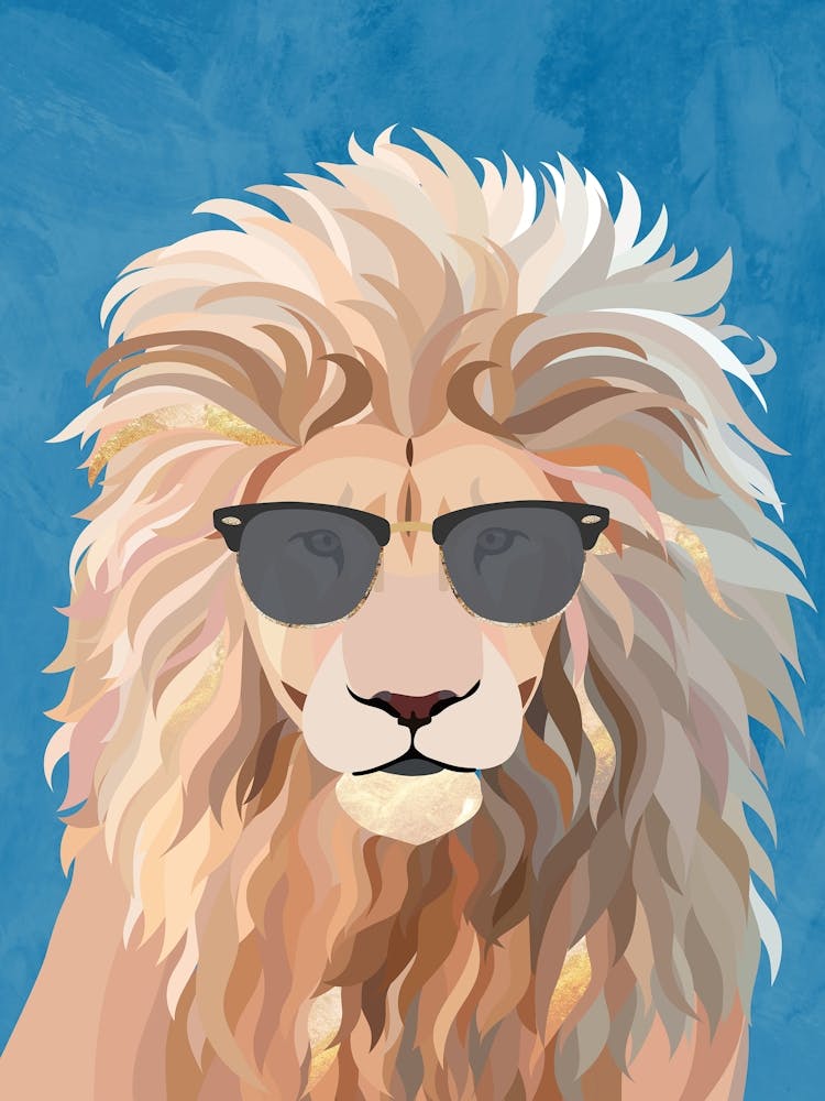 Lion With Sunglasses