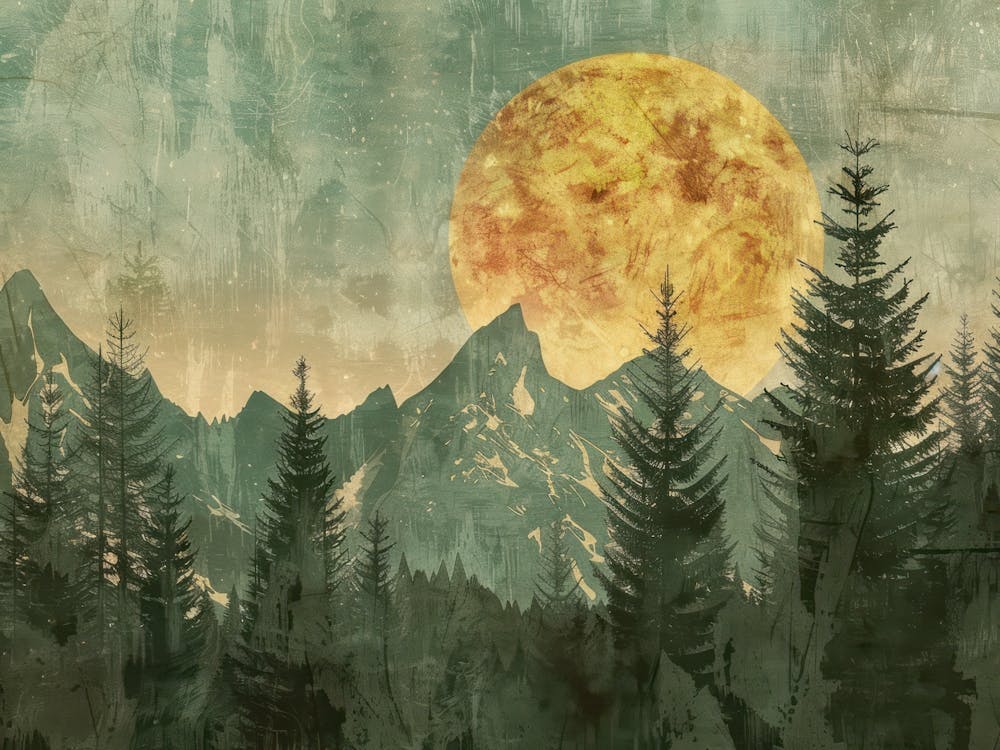 Vintage Woods Illustration 7