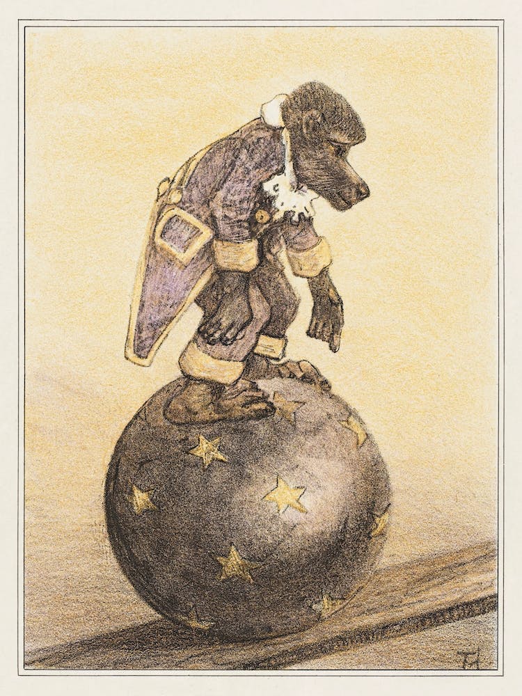 Monkey On Ball (1878–1910), Theo Van Hoytema