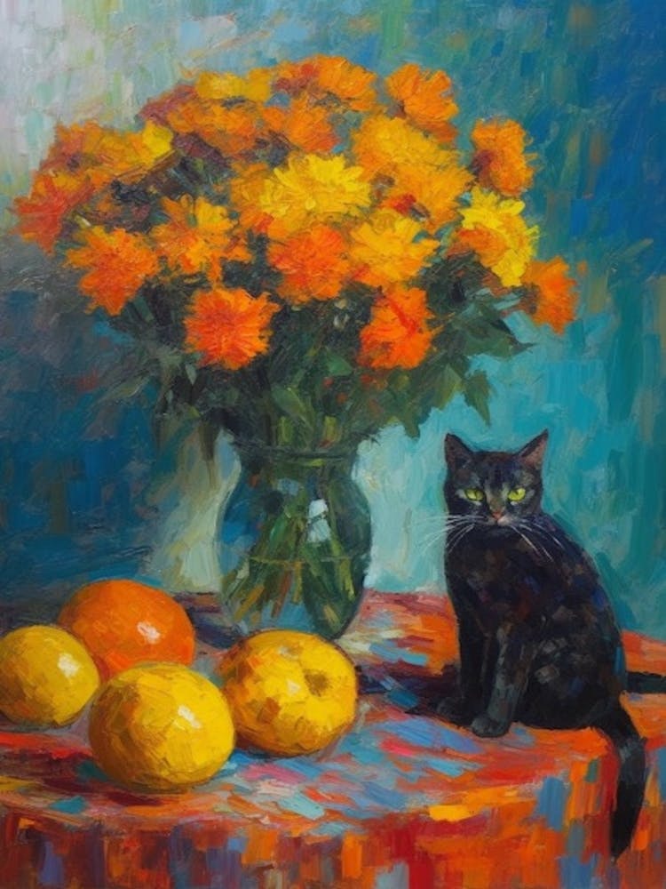 Marigold With A Cat4