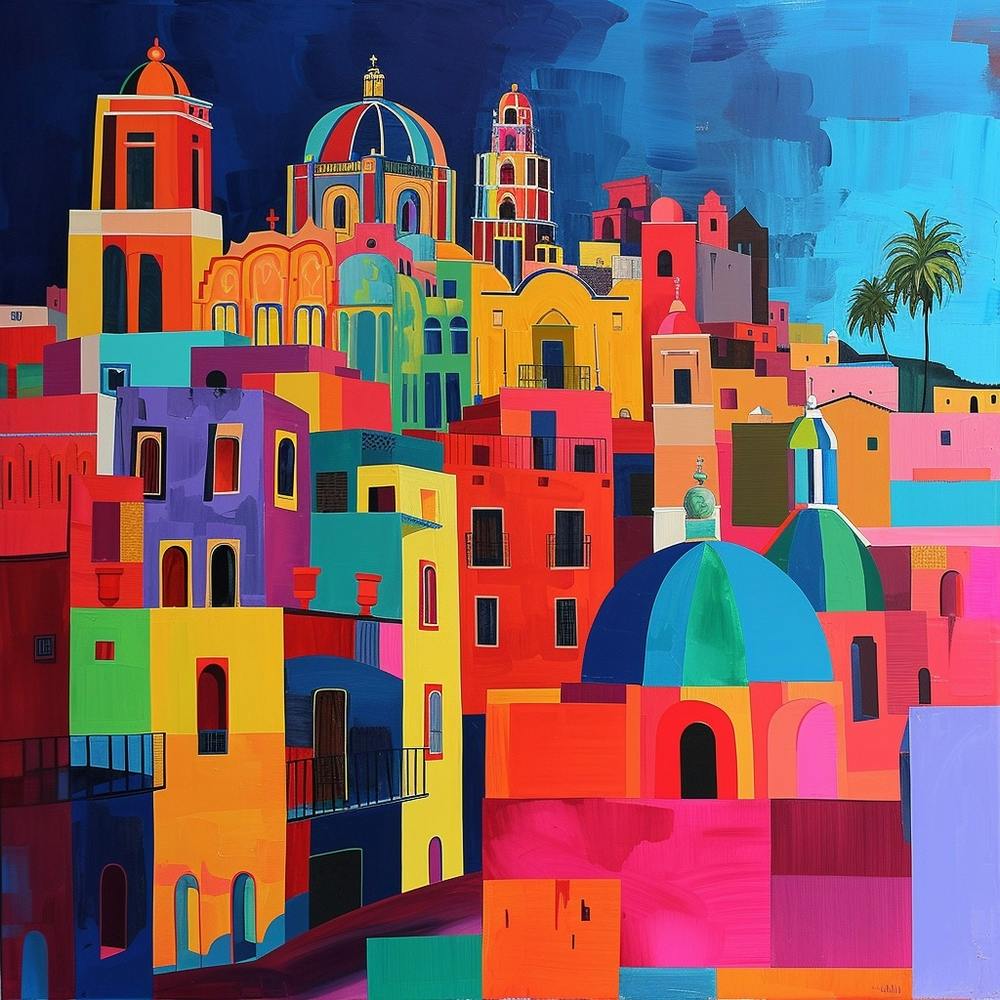 Abstract Travel Collection Mexico City Mexico 2