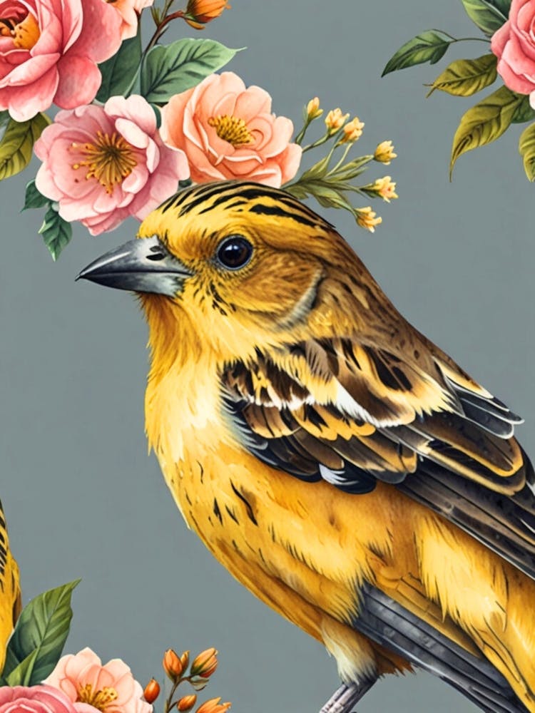 Birds And Flowers 1
