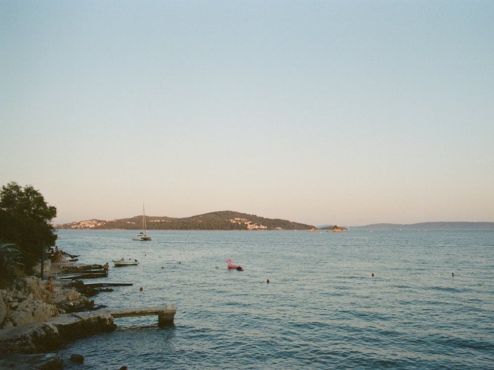 Sunset By The Sea, Analog, 35mm Film, Croatia Travel Photography