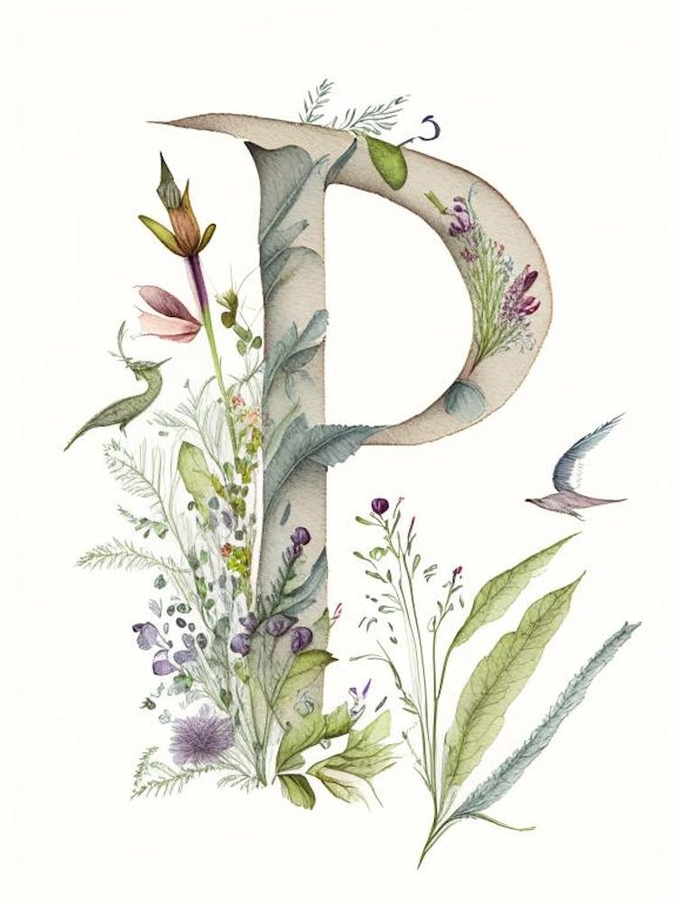 P, Letter, Alphabet Quentin Blake Illustration 1
