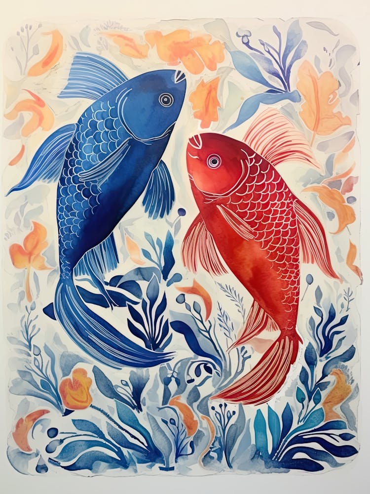 Two Koi Fish