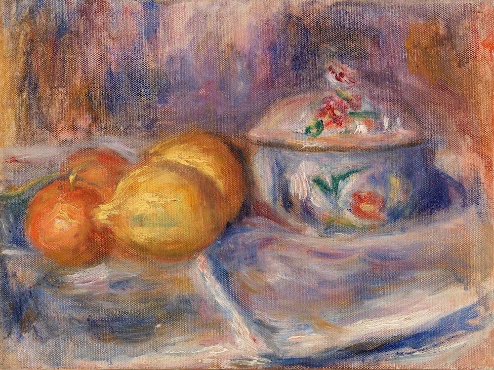 Fruit And Bonbonnière, Pierre Auguste Renoir