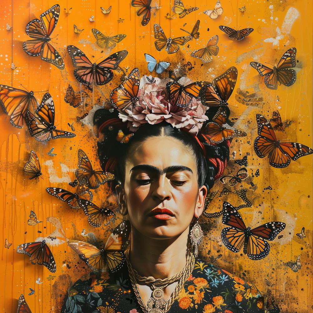 Frida Kahlo and the Monarch Butterflies. Animal Conservation Series