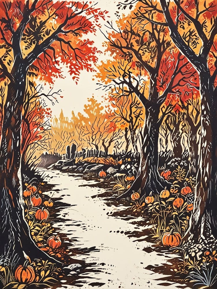 Pumpkins In The Woods