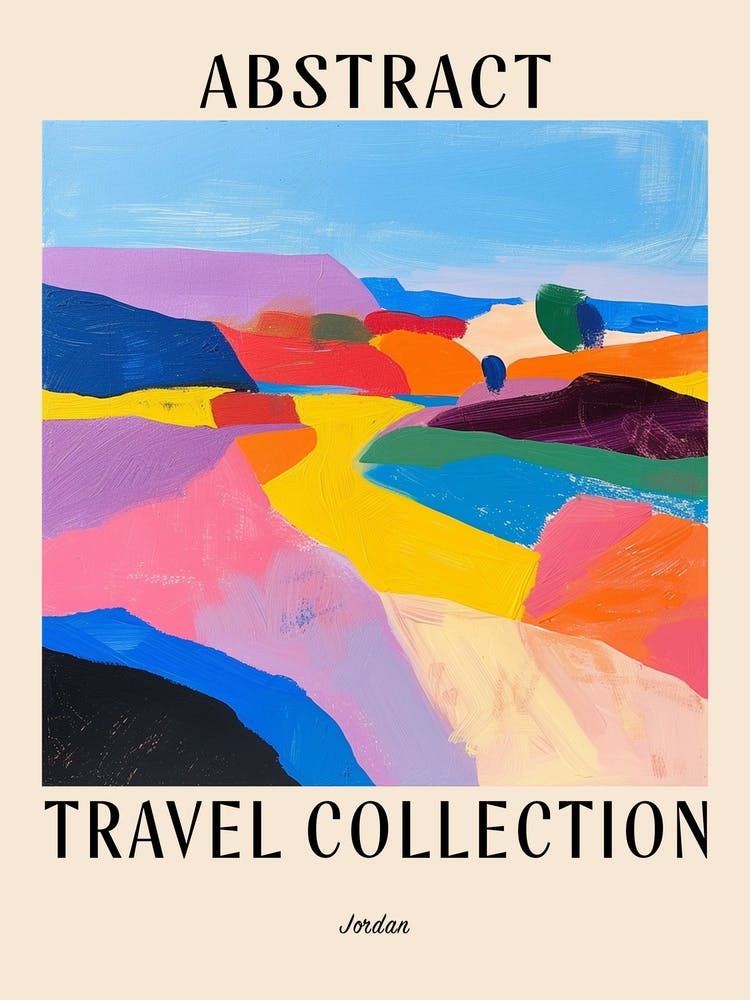 Abstract Travel Collection Poster Jordan 5