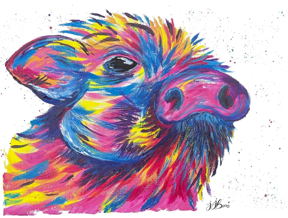 Colorful Pigglet pig