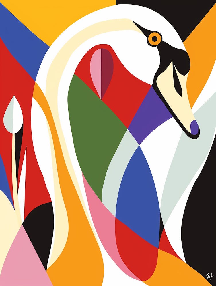 Abstract of a Swan