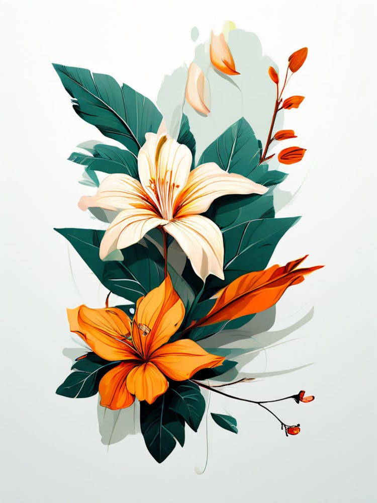 Künstlerische Blume