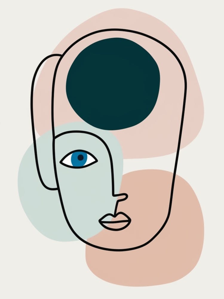 Illustration d'une Tête de Femme