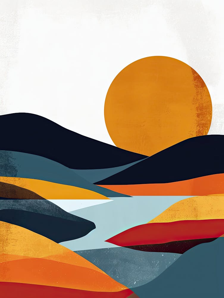 Sunset In The Mountains, Scandinavian Simplicity 2
