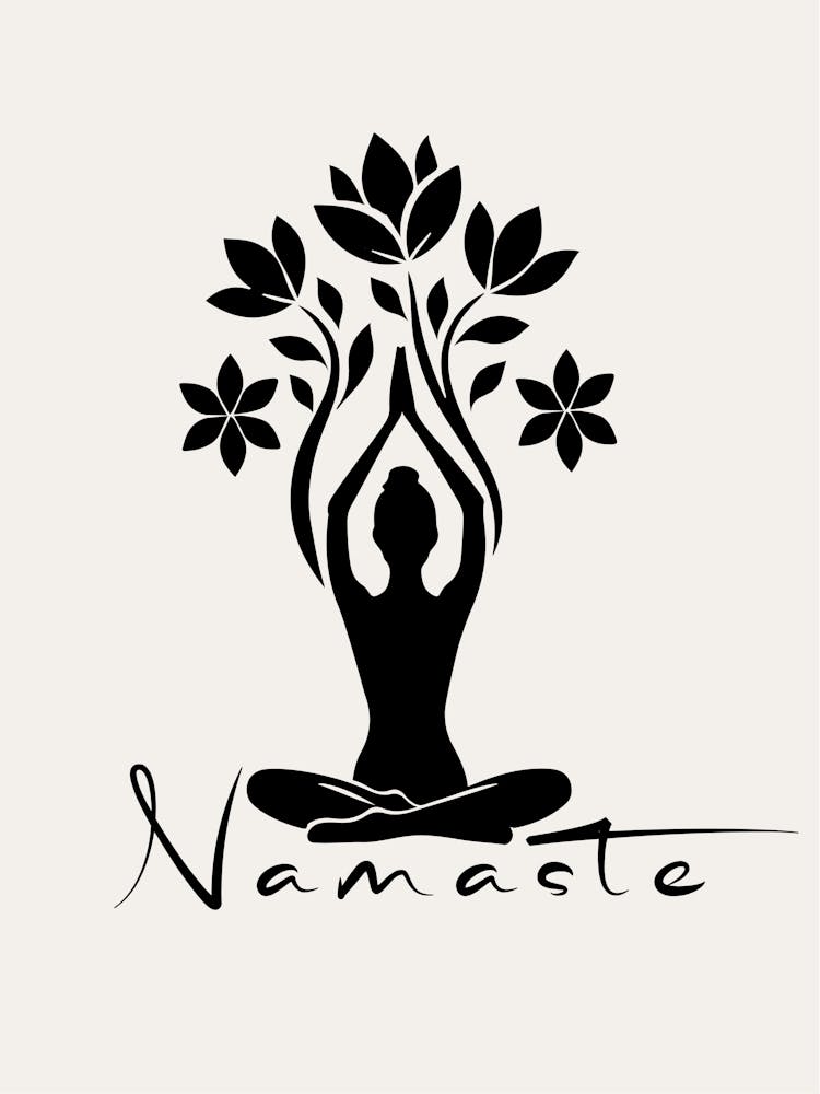 Namste Flower Yoga | Yoga, Meditation, Namaste, Wellness, Balance, Mindfulness, Zen, Serenity, Calm, Spiritual, Flowers, Peace