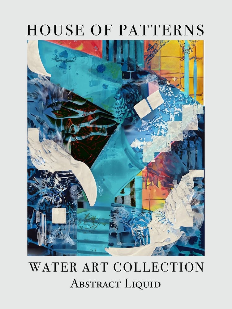 House Of Patterns Abstract Liquid Water 6