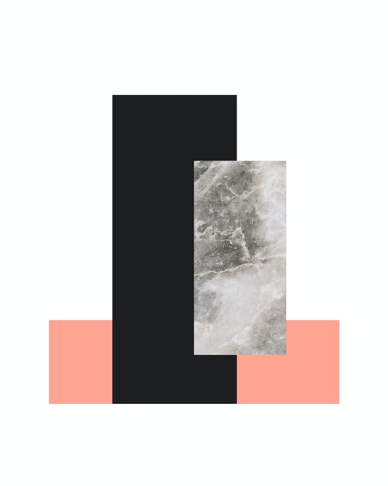 Abstract Marble Affiche