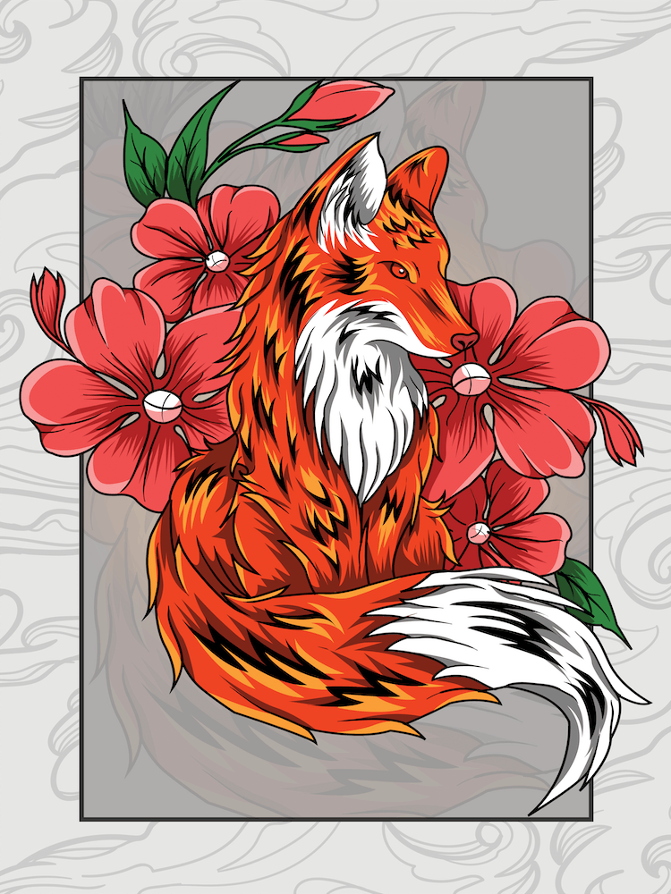 Japanese Style Fox