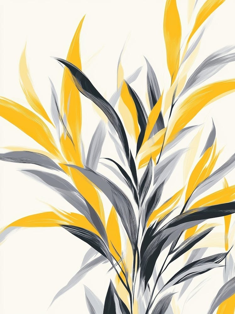 Yellow And Black Canvas Print 1