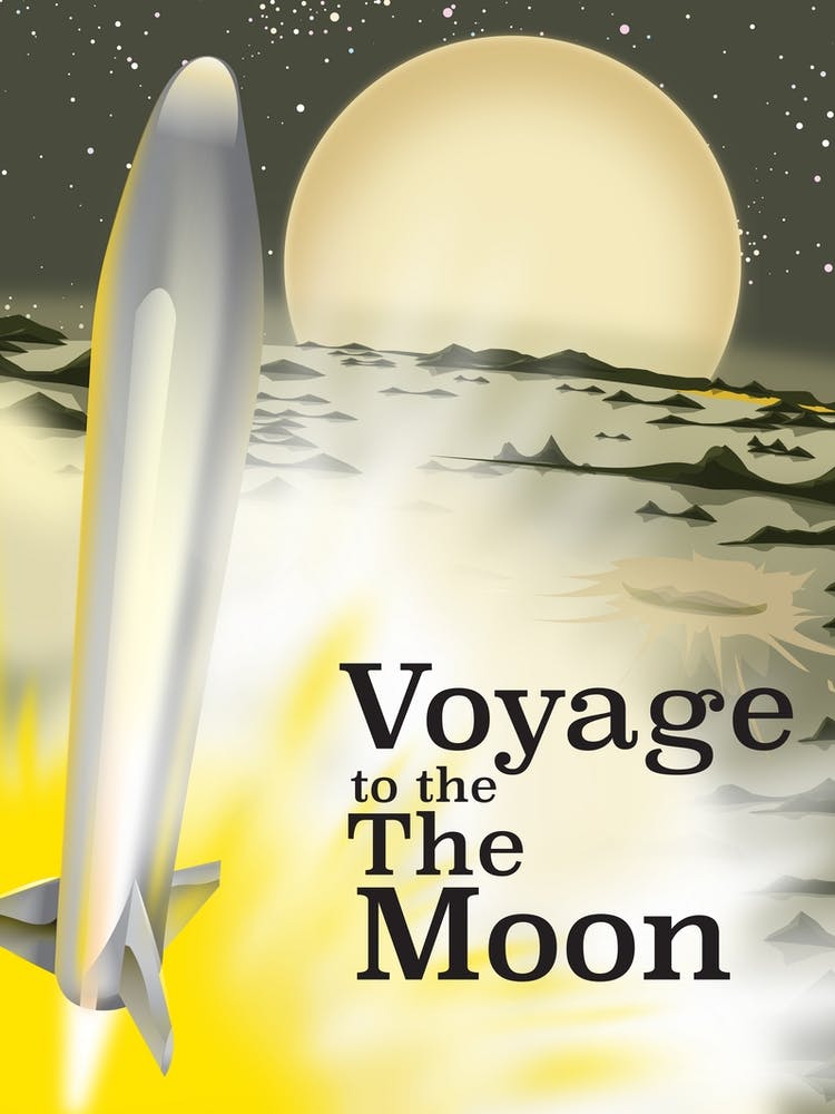 Voyage To The Moon Space Art