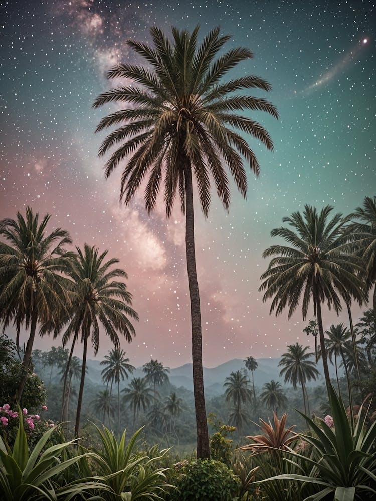 Palm Tree Under The Stars no2