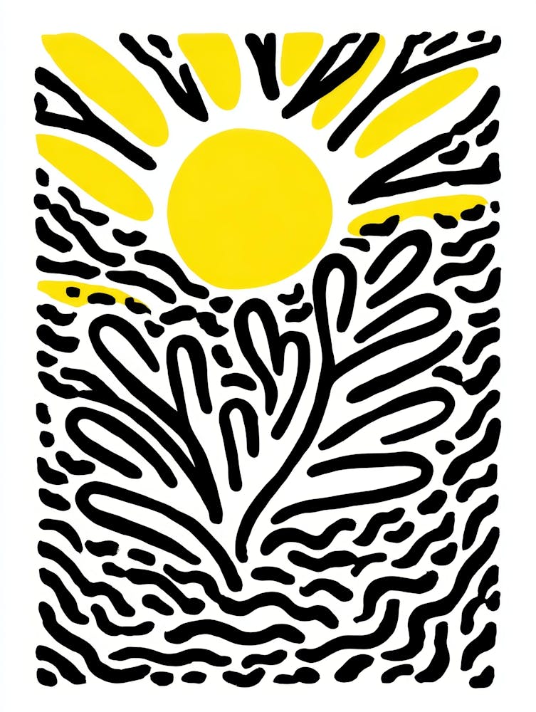 Doodle Plant and Sun