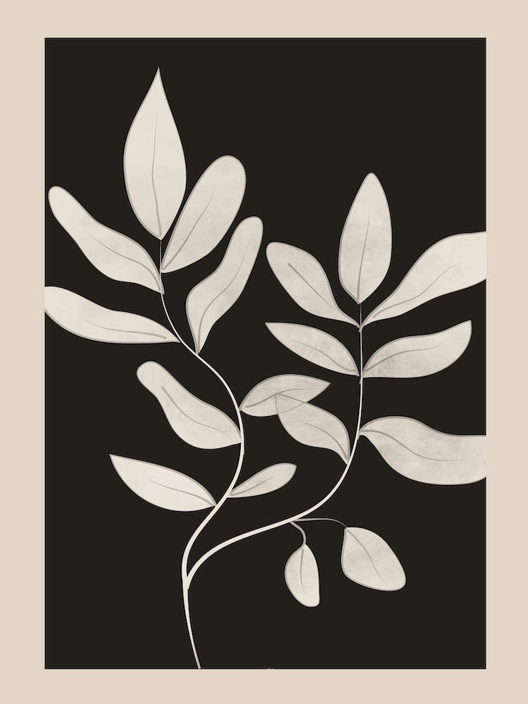 Minimalist Plants & Leaves Art 2
