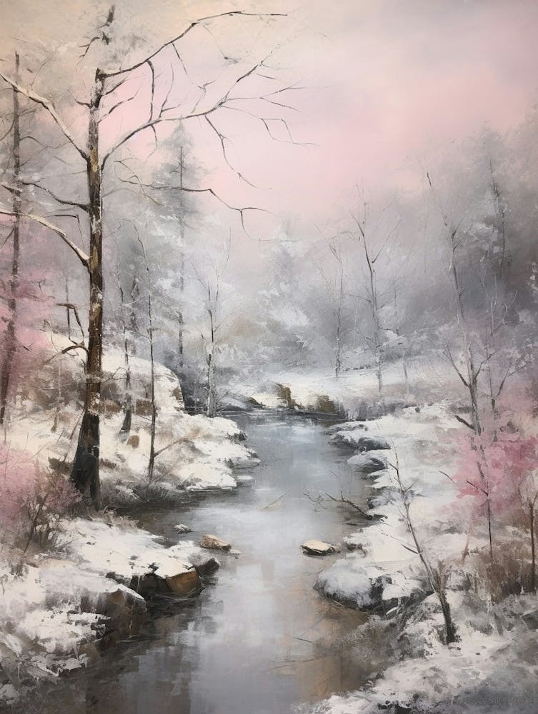 Dreamy Winter Painting Crins National Park France 4