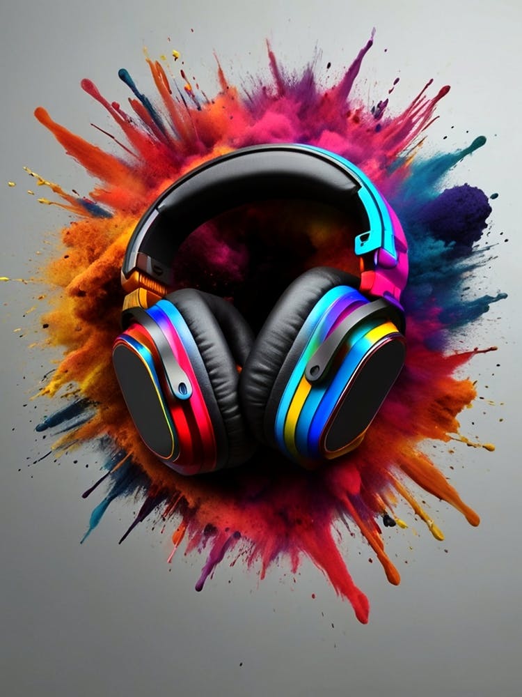Headphone, music, watercolor, painting, audio, sound, MelodyMagic, SoundSpectrum, ColorfulVibes, AudioArt, HeadphoneLove, VibrantTunes, HarmonyHues, MusicalEuphoria, RadiantMelodies, SonicColors, CreativeSound, ChromaticRhythms