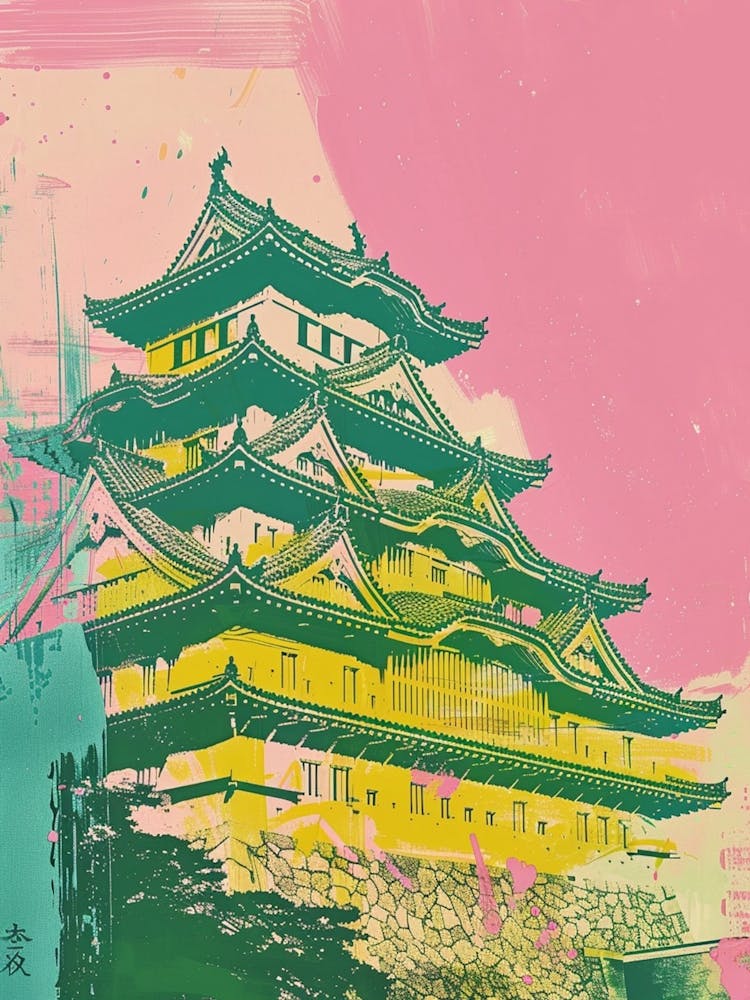 Himeji Japan Duotone Silkscreen 5