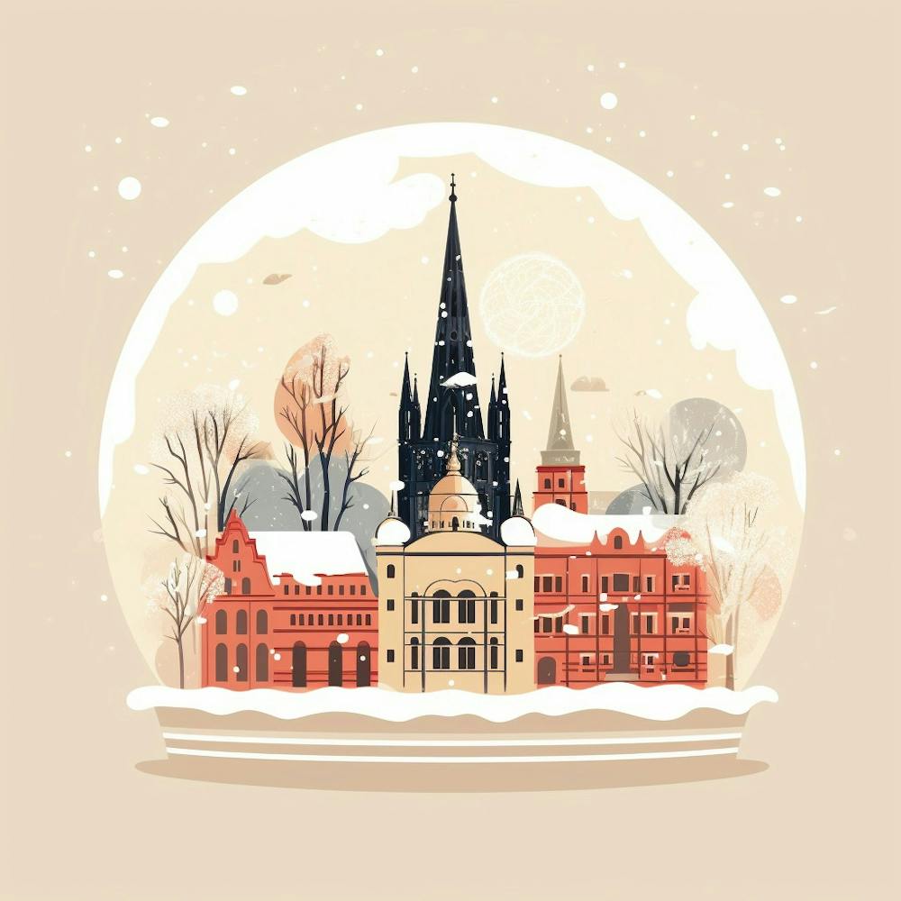 Cologne France 1 Snowglobe