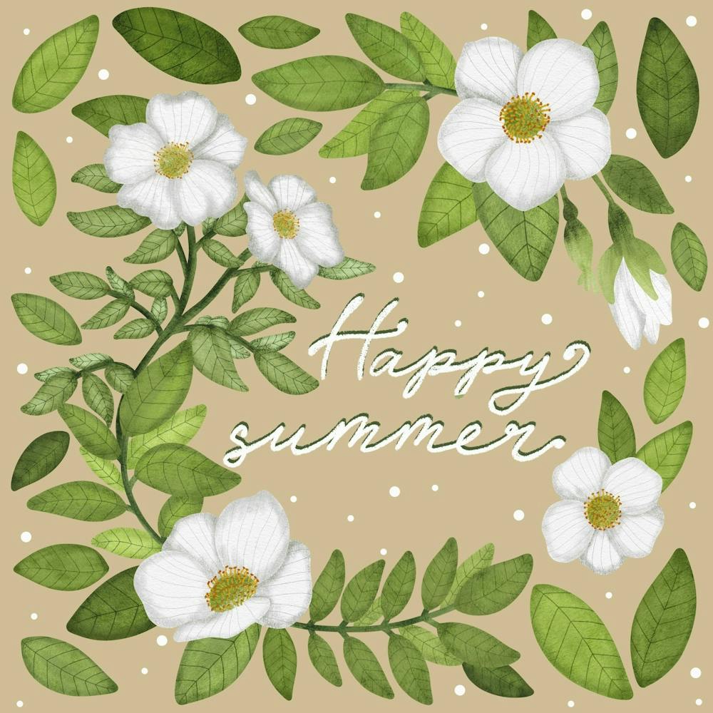 Fleurs blanches dans le jardin