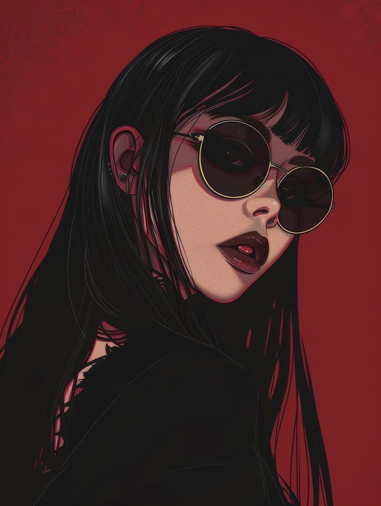 Mädchen mit Sonnenbrille 373