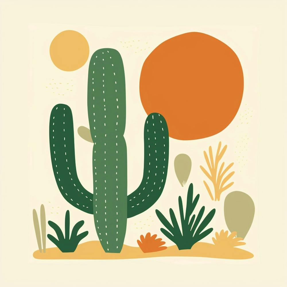 Cactus Illustration Art 9