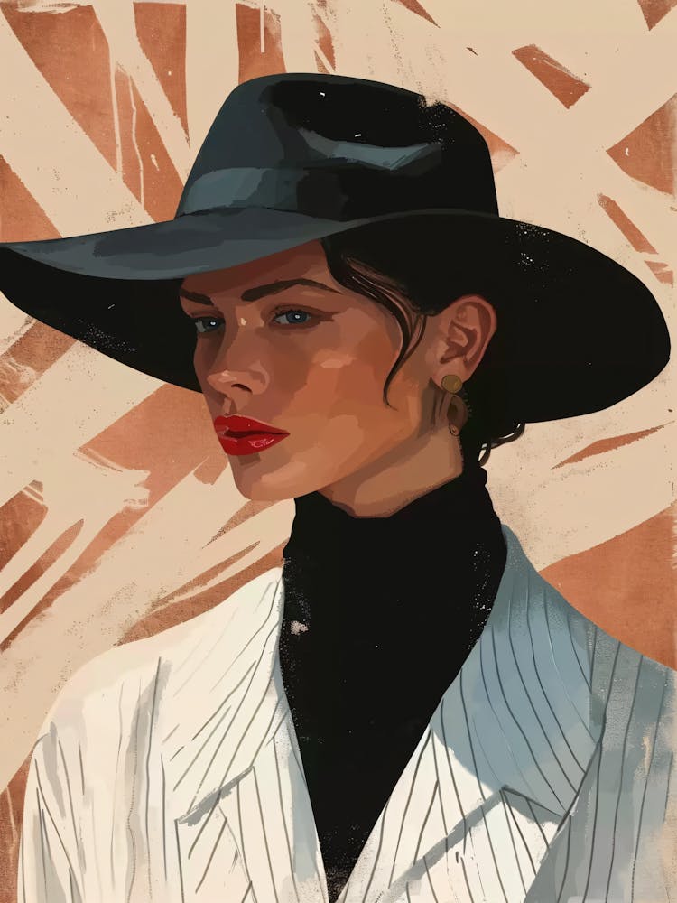 Woman In A Hat 17